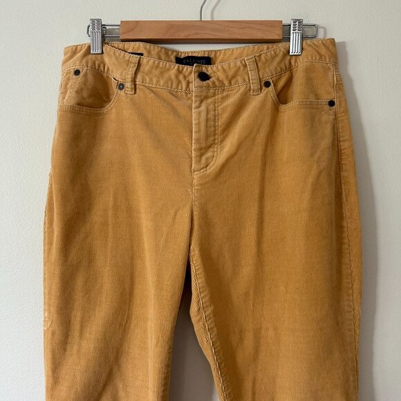 Talbots Mustard Corduroy Pants - Picture 2 of 11